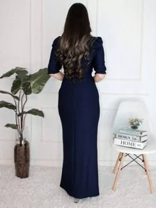 Women Dresses - 藏蓝色 - 查看 4