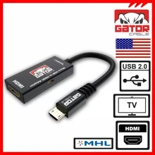 MHL Micro USB To HDMI-Compatible Adapter Converter Cable Mirror For Samsung Android Phone Smartphone HDTV Tablet Black Gator Cable - 黑色 - 查看 6