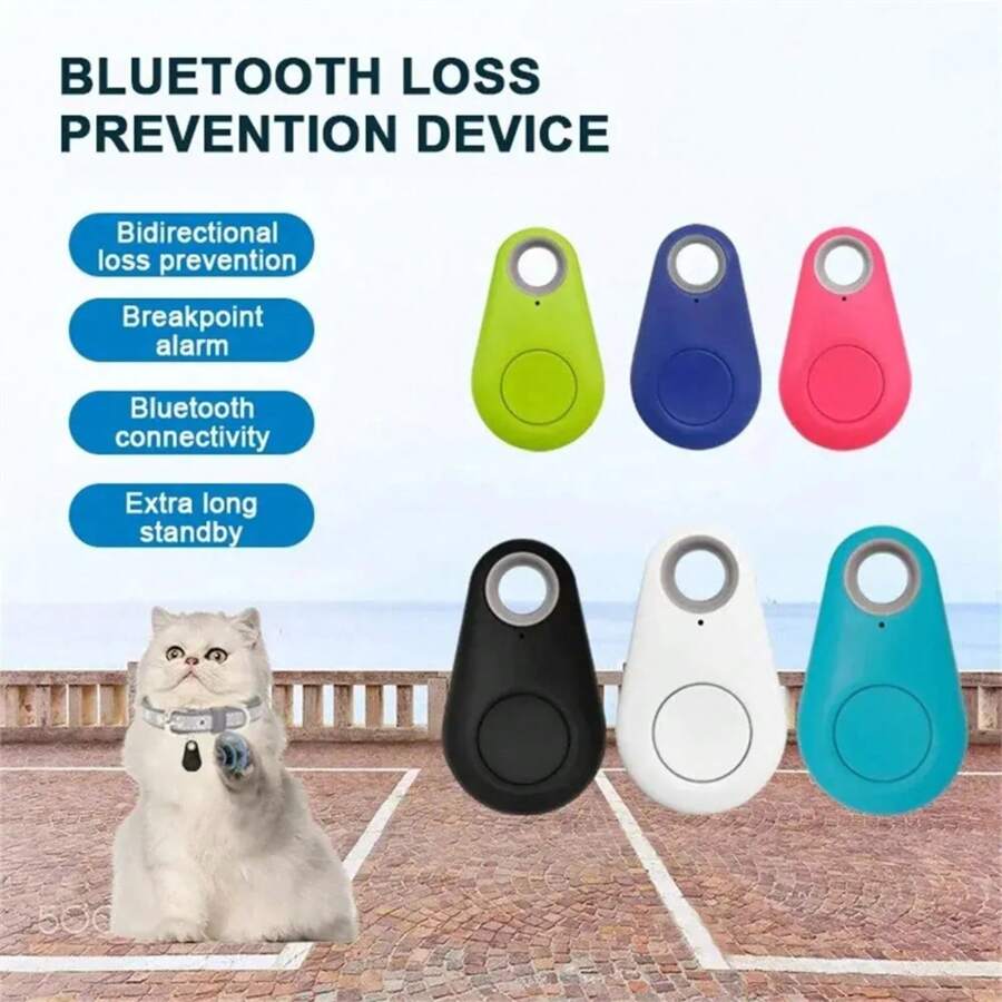 1 pièce Traceur GPS mini mode intelligent anti-perte pour animaux de compagnie, alarme, localisateur sans fil pour sac, clé, rappel, déclencheur de selfie