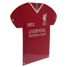 Liverpool FC Shirt Shaped Metal Sign (Red) - Red - View 2