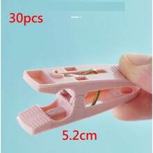 30pcs Clips Clothes Hanger Clothespin Strong Plastic Clothespin Wind-Proof Clips For Balcony And Outdoor Drying