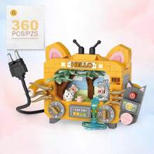 A Set Of Small Particle Assembly DIY Toy Building Blocks, Sweetheart Series Of Style, Old Household Appliances Including Refrigerators, TVs, Fans And Washing Machines, Suitable For Back To School, New Year, Easter, Valentine's Day, Birthdays And Other Festivals. Can Be Used For Creative Home DIY Decoration, Artistic Living Room And Bedroom Decoration. Also A Creative Home DIY Decoration Puzzle Combination Toy Bouquet, Suitable For Valentine's Day, Spring Festival, School Gifts And Other Occasions. The Interesting Building Blocks Can Be Used For Creative Home DIY Decoration, Interesting Small Challenge Building Blocks To Exercise Hands-On And Brain Skills. It Is A DIY Creative Home Decoration And Room Decoration For Toys For Adults, And A Gift For Festivals And Occasions Such As Birthdays, Easter, Mother's Day, Father's Day, Etc. Please Follow Our Store To Get The Latest Information On New Products. Room Decoration