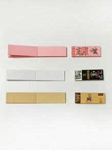 2 卷香烟纸过滤嘴，50 张/册，一次性香烟过滤嘴，60 毫米手动过滤嘴，返校用品 - 彩色 - 查看 2