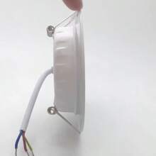 1入組120mm LED嵌入式吸頂燈，6500K暖色系嵌入式燈，600流明浴室和走廊吸頂燈 - 白色 - 查看 5