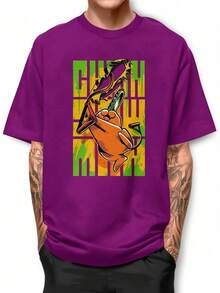 Men T-Shirts - Màu tím - Xem 1