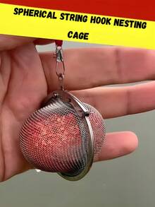 1pc String Hook Nest Making Cage Multi-Functional Raft Pole Nest Making Device, Fishing Stainless Steel Mesh Cage, Bait Cage - Multicolor - View 3