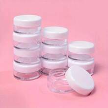 10pcs 3g Small Round Sample Containers With Lids Cosmetic Jars Makeup Containers Lip Scrub Containers Leak Proof For Beauty Products Jewelry Box - Travel Accessories - Multicolor - View 7