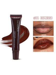 1支水光飽滿唇彩液體口紅唇蜜保濕豐唇玻璃唇油 - 彩色 - 查看 13