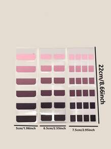 1pc 60/120/240pcs Transparent Black & Pink Index Stickers, Writeable Divider Stickers, Adhesive Sticky Notes, Classification Labels, Adhesive Memo Tabs, Page Markers, Book Labels, Sticky Labels, Stationery Stickers Back To School