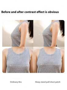 1pair Nipple Covers Lift, Strapless Sticky Push Up Reusable Silicone Tape Bra, Invisible Adhesive Bras For Women & Girls Pink - Pink Round - View 8