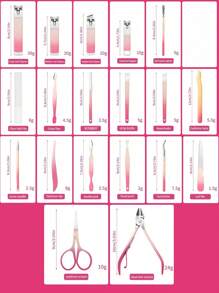 6pcs Nail Clipper Set, Manicure Tools, Nail Care Kit - Nail And Toenail Clippers, Women Birthday Gift, Pink Nail Clipper Gift - Multicolor - View 7