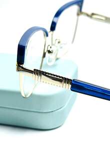 Women Eyeglasses - 藍色 - 查看 4