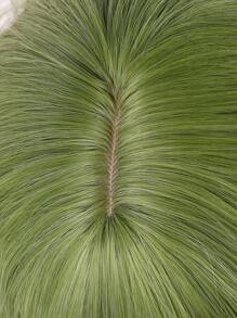 Zielone krótkie falowane peruki z grzywką 14-calowe peruki damskie syntetyczne peruki odporne na ciepło modne peruki damskie codzienne używane włosy przyjazne dla początkujących, odpowiednie na różne okazje, w tym imprezy, wakacje, na festiwale, do cosplayu. - Zielony - Zobacz 6