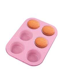 1pc Pink Cake Mold Non-Stick Carbon Steel Baking Pan Mold - Multicolor - View 8