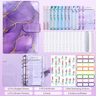 El nuevo plan de almacenamiento de efectivo para 2024 puede satisfacer las necesidades actuales de almacenamiento, equipado con 12 bolsillos con cremallera, calendario de 12 meses, 2 etiquetas en inglés, 24 pegatinas de cuadrícula y una regla.