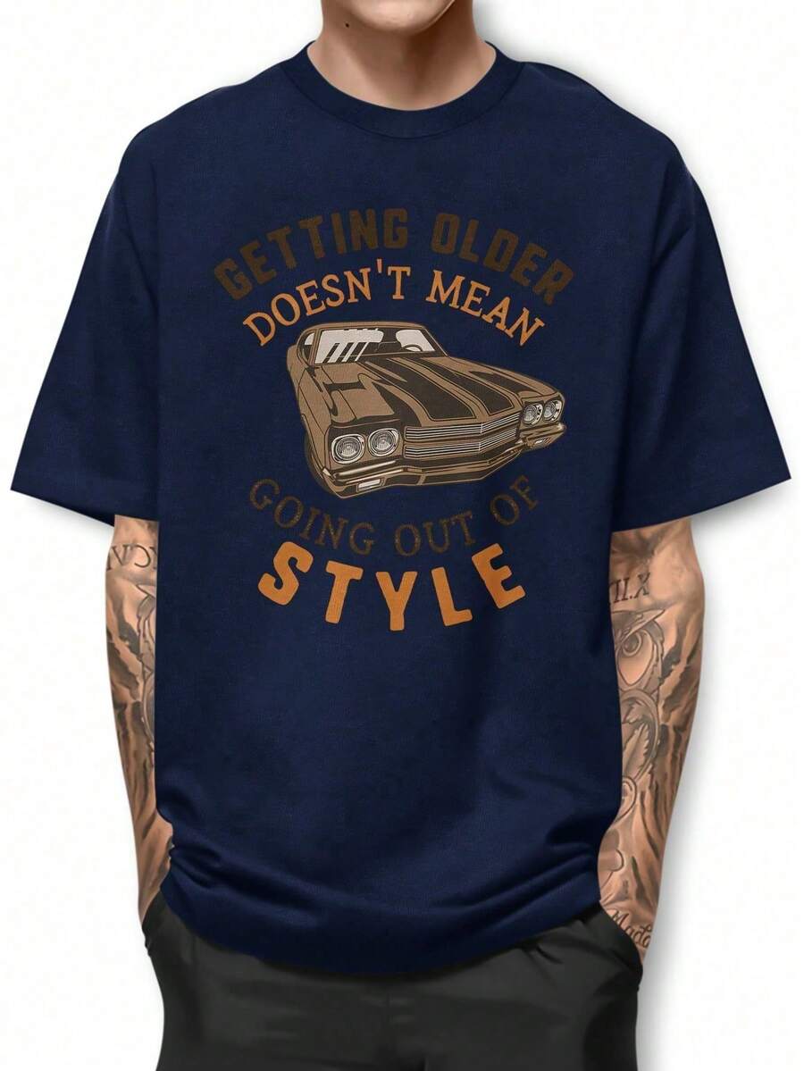 Men T-Shirts - Màu xanh hải quân - Xem 1