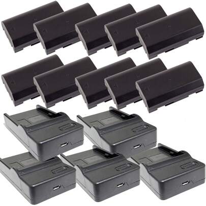 5x Battery Chargers For Trimble R4 R6 R7 R8 54344 MT1000 + 10 Batteries ComboKit