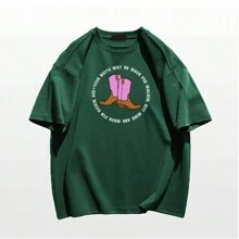 Women T-Shirts - 軍綠色 - 查看 1