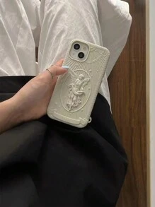 复古 3D 高端欧美天使全保护防摔手机壳兼容 iPhone 12/13/14/15 ProMaX，创意时尚外壳