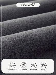 TECTOP 保暖内衬拉链侧袋防风防水保暖户外运动女式软壳滑雪裤，适合秋冬季节，随机Logo，抓绒面料 - 深灰色 - 查看 9