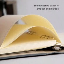 Elegante quaderno in pelle trifold - a spirale, con pagine rimovibili, perfetto per riunioni di lavoro e diari personali, alla moda per il ritorno a scuola
