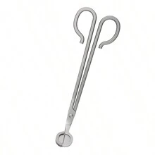 Juego de recortador de mecha de vela que incluye cortador de velas, sofocador de velas y sumergidor de mechas de vela - Kit de herramientas de vela 3 en 1 para amantes de las velas que reemplazan mechas - Plateado - Ver 14