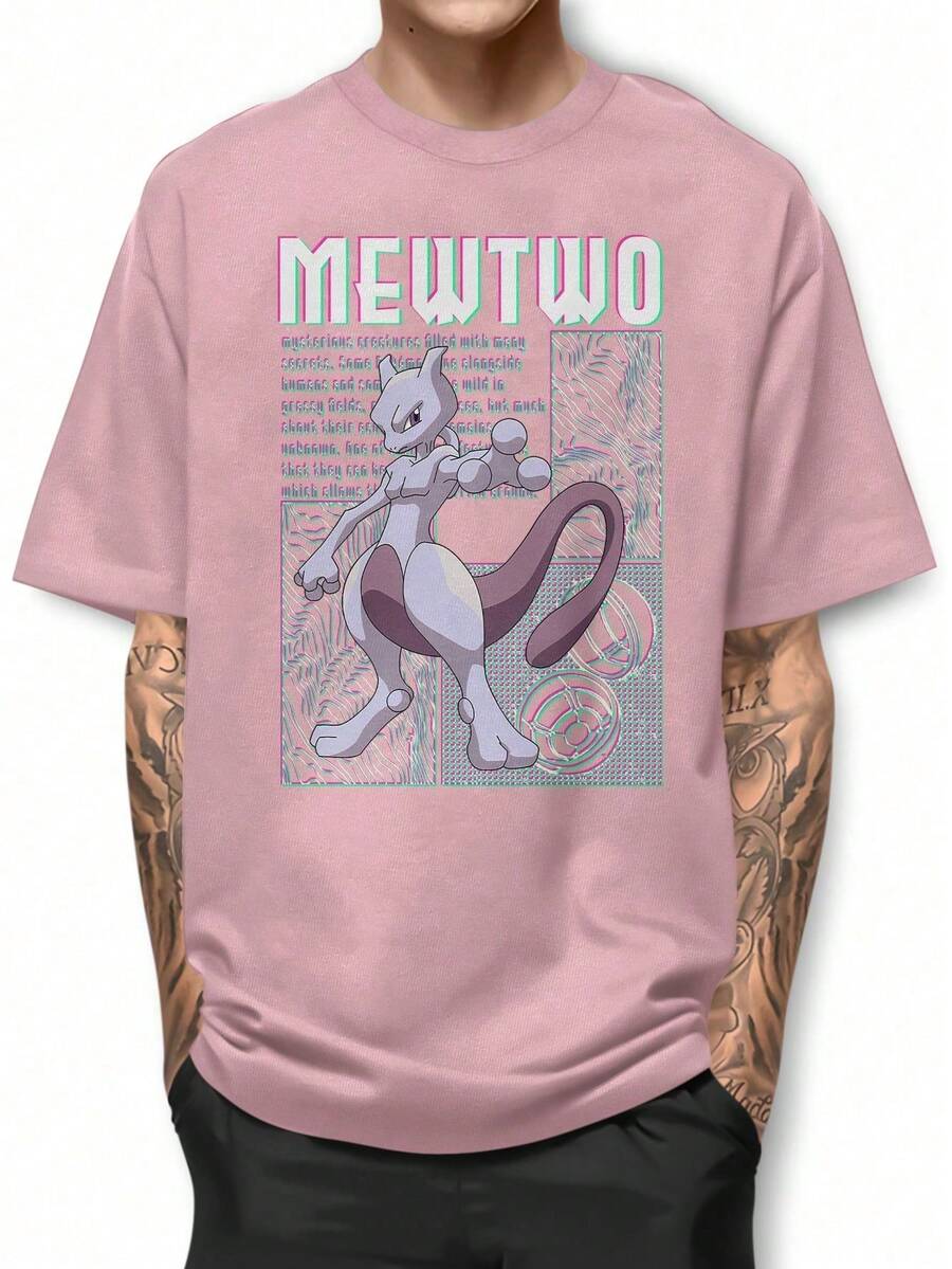 Men T-Shirts - Màu Hồng baby - Xem 1