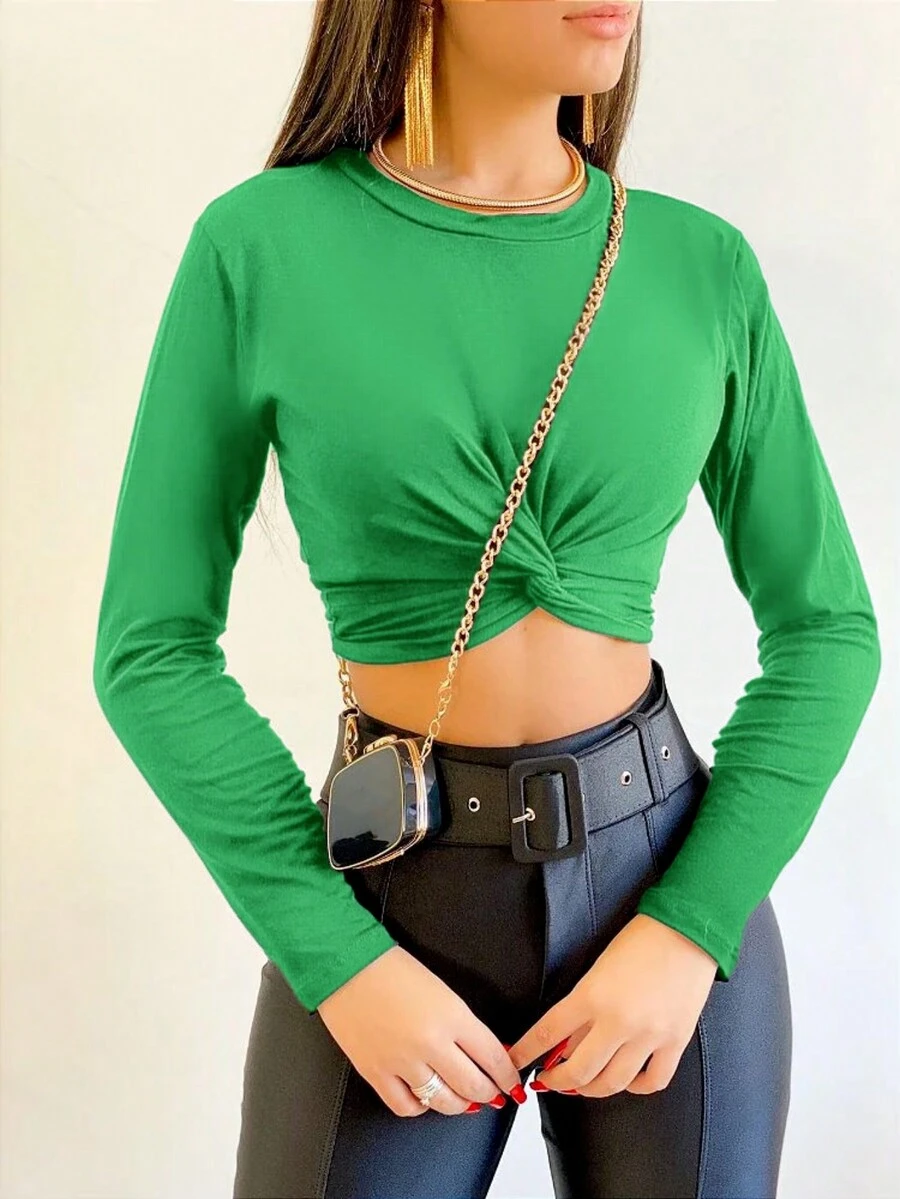 Women Tops - màu xanh lá - Xem 1