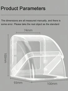 Transparent 86 Type Waterproof Switch Box Cover, Surface-Mounted Or Concealed, Foldable And Stretchable, Suitable For Charging Piles, Rainproof And Splash-Proof Box - Type 86 - View 9