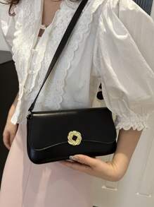 2024 新款女士腋下包，小巧独特的设计，百搭斜挎包，风格精致，单肩包和手提包，夏季系列 - 黑色 - 查看 3