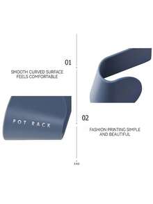 壁挂式锅盖架 - 用于锅盖和锅盖的悬挂式收纳架 - 塑料厨房储物架 - 厨房收纳架、储物架、厨房收纳架、收纳架、厨房用品、房间装饰、家居装饰。