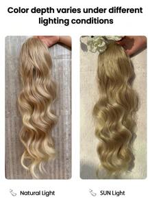 Ponytail Hair Extensions, Synthetic 26inch Long Wavy Clip In Ponytail Extension Ponytails Hairpiece For Women Daily Use