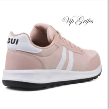 Women Wedge Sneakers - HOA HỒNG VÀ TRẮNG - Xem 3