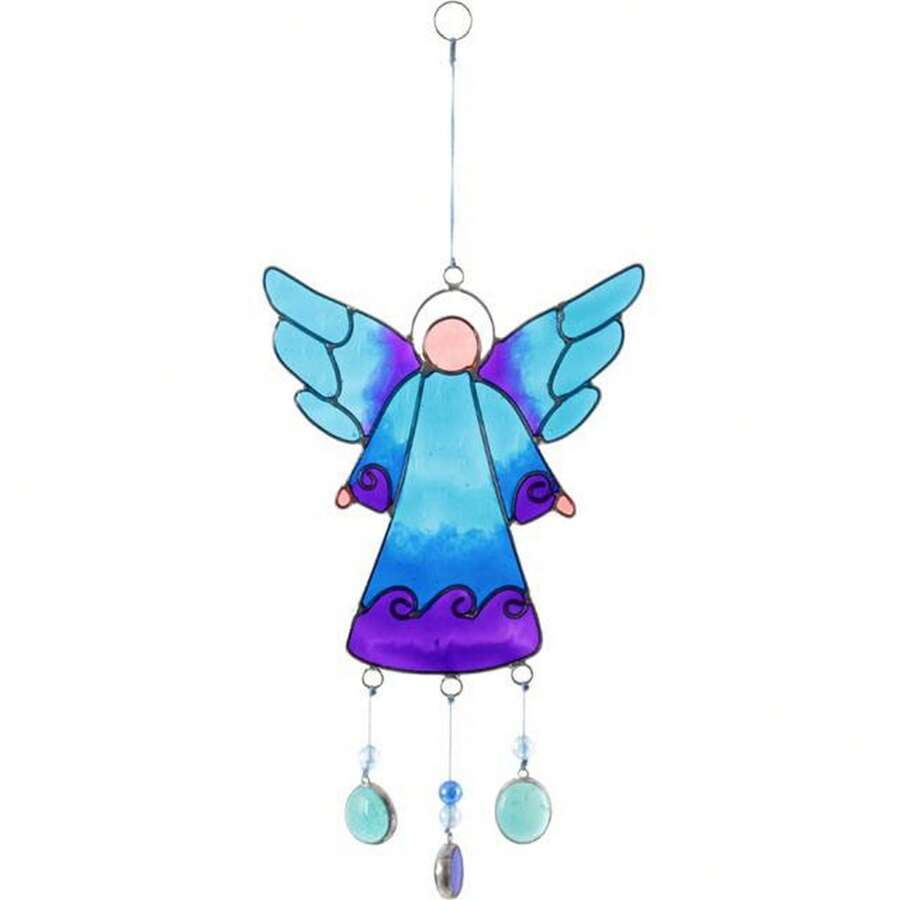 Something Different 27cm Angel Suncatcher With Nuggets (Multicoloured) - Multicolor - View 1