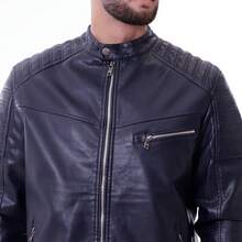 Men Shackets - Navy Blue - View 5