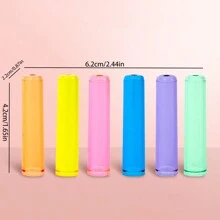 12 peças Capas de Lápis Transparentes em Cores de Doce, Extensores de Lápis Transparentes Coloridos, Materiais Escolares, Volta às Aulas