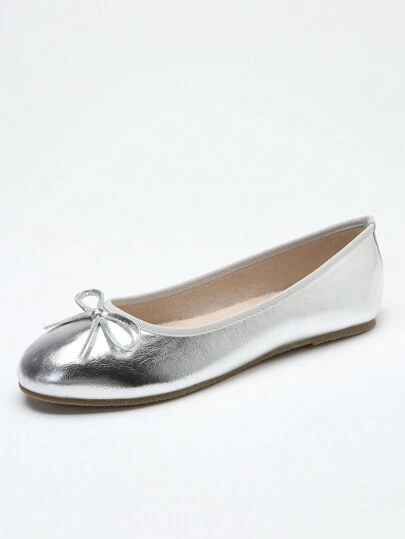 Bailarinas de estilo, nuevas llegadas de primavera, verano y otoño, versátiles, de suela blanda y cómoda, livianas, con moño, calzado de moda para el trabajo y casual, en color marrón