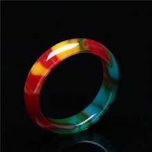 1 Natural Grade A Natural Jade Colored Bracelet, Gemstone Bracelet, Quality Jewelry (Available In Many Colors And Sizes) Women's Fashion Bracelet, Healing Meditation Bracelet, Smooth Colorful Stone Set Bracelet That Can Promote Wisdom, Balance And Peace, Give Her A Gift.