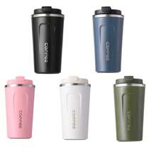 1pc 380ml/510ml Double Wall Stainless Steel Vacuum Insulated Tumbler With Non-Slip Sleeve, Suitable For Car, Travel, Back To School, Valentine's Day Gift - Multicolor - View 13