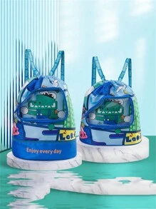 Cartoon Swim Bag - Quality Design, Versatile Fitness Backpack, Travel-Friendly Toiletry Organizer, Spacious Dual-Shoulder Storage Bag-Ideal For Swimming Storage - Multicolor - View 8