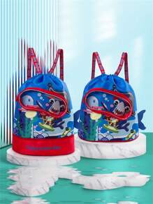 Cartoon Swim Bag - Quality Design, Versatile Fitness Backpack, Travel-Friendly Toiletry Organizer, Spacious Dual-Shoulder Storage Bag-Ideal For Swimming Storage - Multicolor - View 9