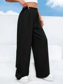 Pants Para Mujer Elástico Pantalon De Moda Elegante Casual Comodo Dama - Negro - Ver 4