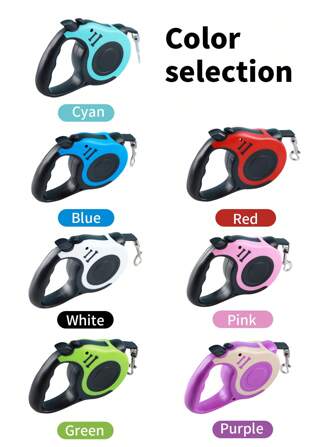 BVEOYPET 1 pieza correa retráctil automática para perro de 3m o 5m para perros pequeños o gatos, correa de tracción duradera y de nylon para caminar, hacer senderismo y viajar al aire libre con cachorros
