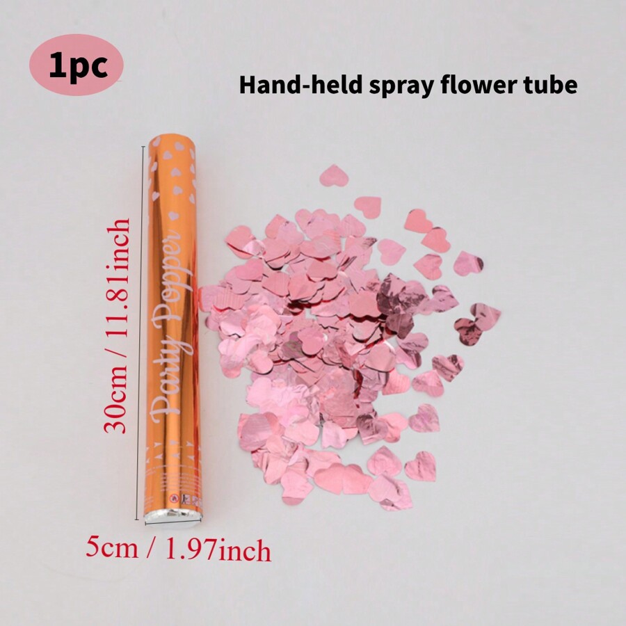 Gold/Red Glitter Confetti Cannon, Festival Celebration Party Gift Tube