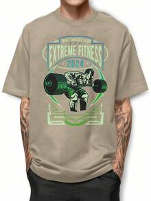Men T-Shirts - 卡其色 - 查看 1