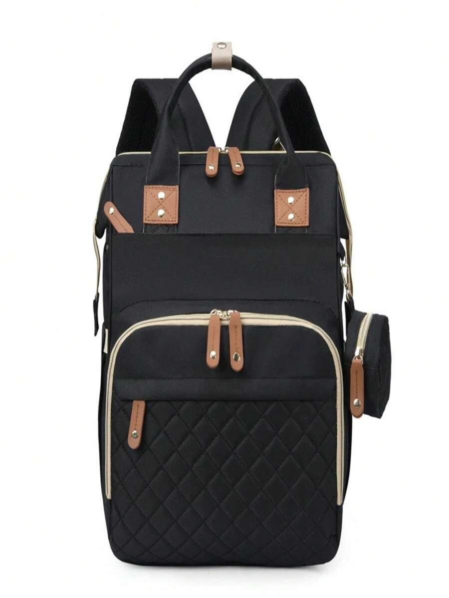 Original Waterproof Maternity Bag Backpack Bottle Holder Diaper Girl Boy - Black - View 1