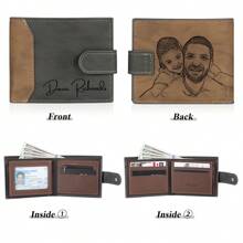 1 gepersonaliseerde herenportemonnee, cadeau voor vaders, cadeau voor Vaderdag, gepersonaliseerde foto en naam, cadeau voor Vaderdag, cadeaus voor mannen, verjaardagscadeau voor vaders, gepersonaliseerde cadeaus, schoolbenodigdheden, terug naar school, voor kantoor, voor school, voor in de klas, cadeaus voor leraren, voor de universiteit, voor collega's, voor studenten op de studentenkamer, voor leraren, voor jongens en meisjes, voor tieners, voor leerlingen van de middelbare school, voor leerlingen van de middelbare school, voor leerlingen van de middelbare school, voor studenten van de universiteit, voor eerstejaars, tweedejaars, onderbouw