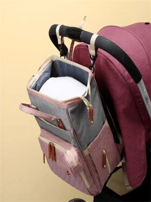 Original Waterproof Maternity Bag Backpack Bottle Holder Diaper Girl Boy - Green - View 2