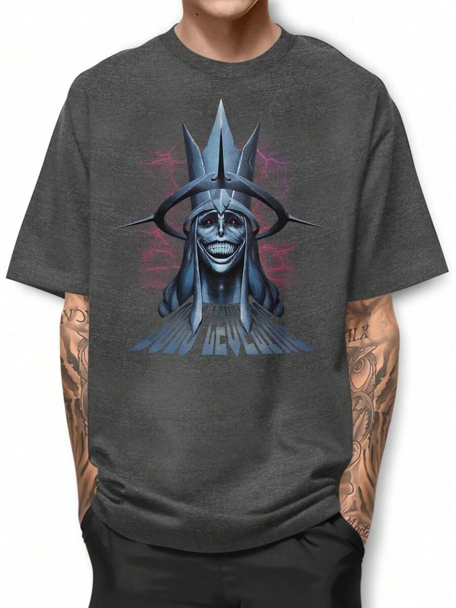 Men T-Shirts - 深灰色 - 查看 1