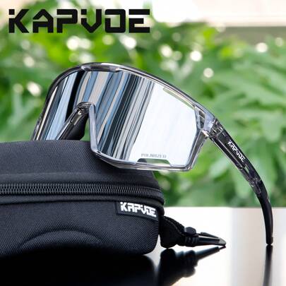 KAPVOE KAPVEO 偏光骑行眼镜，男女通用，适合钓鱼、骑行、户外运动、跑步、骑行、徒步，时尚旅行、露营、山地自行车眼镜，沙滩必备